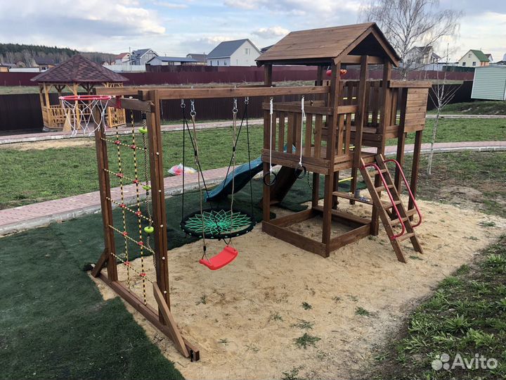 Монтаж детских дачных спортных площадок