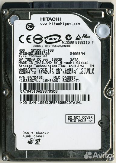 HDD Hitachi 2.5