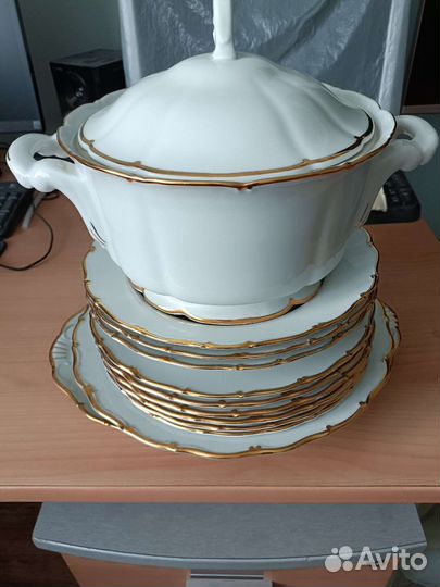 Сервис столовый.Фарфор Белый. Пр-во Чехия