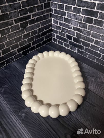 Поднос гипсовый декоративный