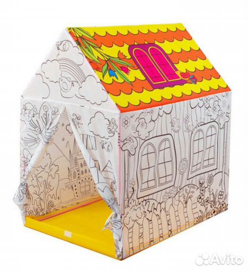 Детская палатка раскраска