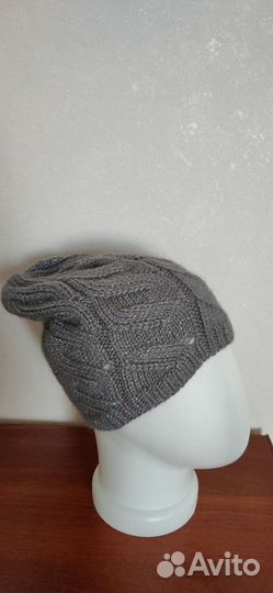 Шапка женская вязаная демисезонная