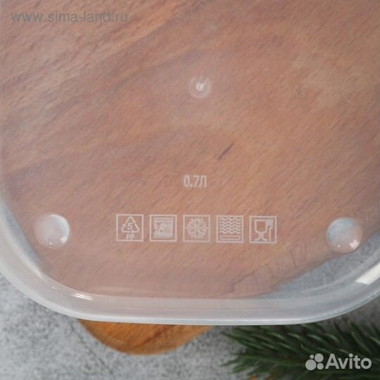 Ланч-бокс квадратный «Ни в чём себе не отказывай»