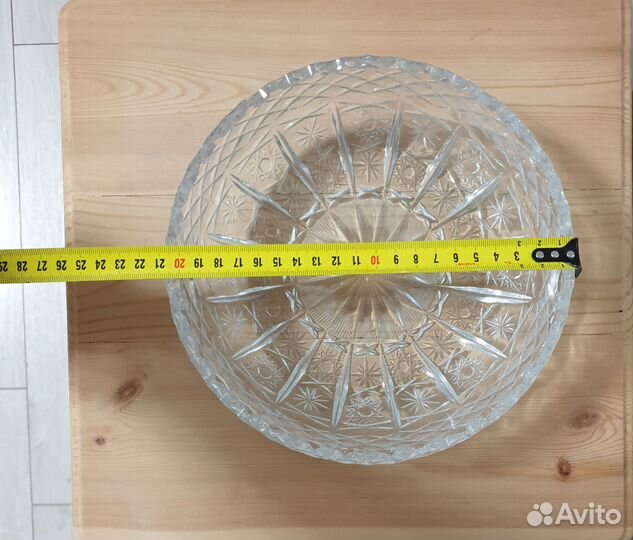 Хрустальная ваза СССР для фруктов, конфет