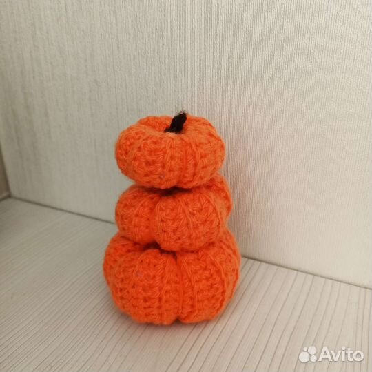 Вязаные тыквы