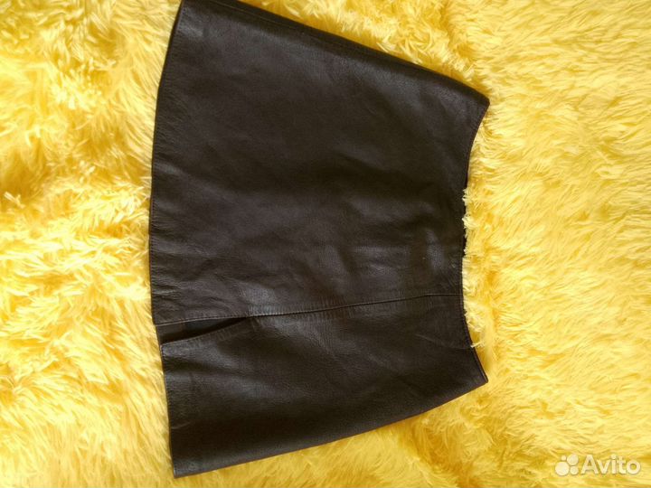 Кожаная юбка натуральная