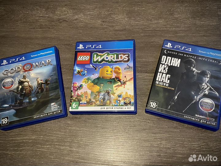Диски PS4 (God of war, Одни из нас, Lego)
