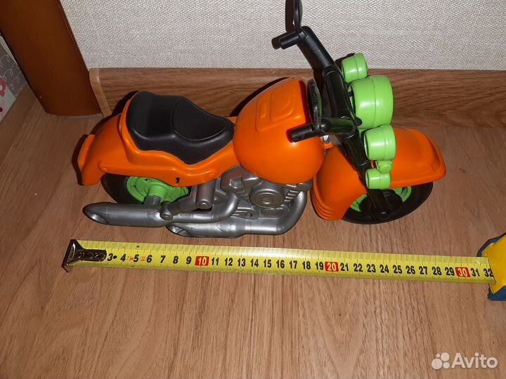 Мотоцикл 28см пластмассовый большой