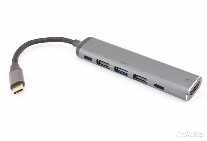 Кабель Type-C на hdmi+USB 3.1 + Type C 2.0