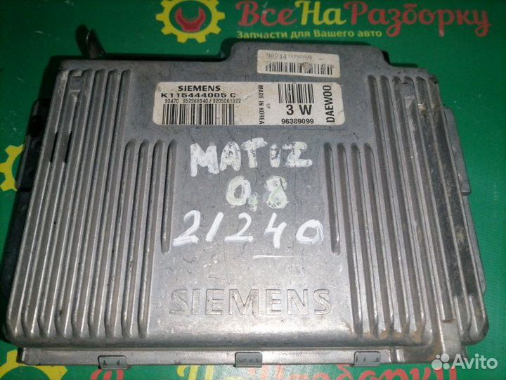 Эбу блок управления двигателем Daewoo Matiz