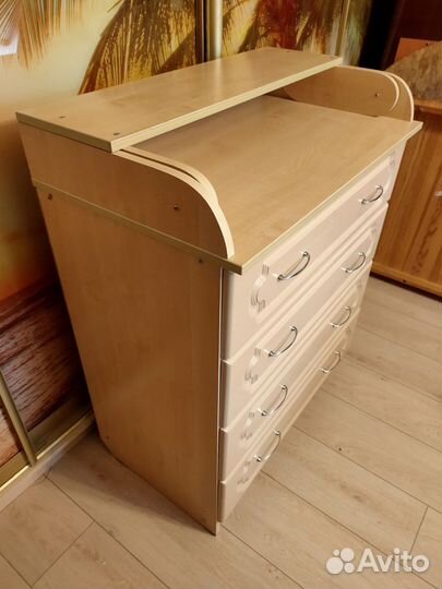 Пеленальный комод 4 ящика