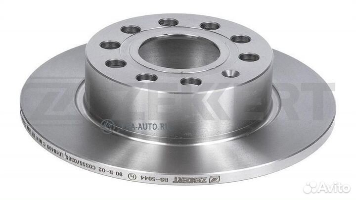 Zekkert BS-5044 Диск торм. задн. Audi A3 II 03- Sk