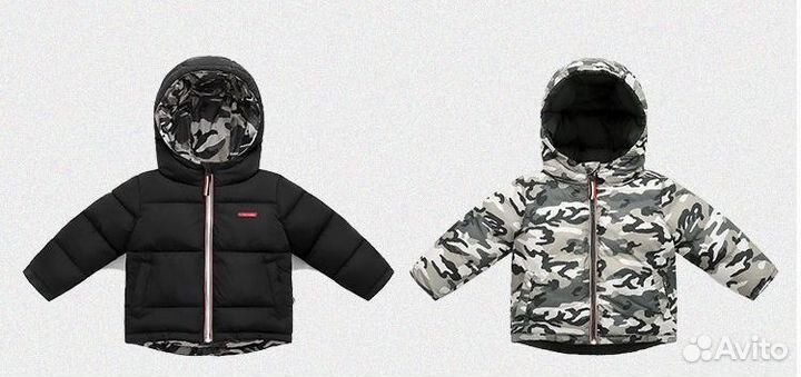 Двухсторонняя демисезонная куртка на мальчика 3-5л