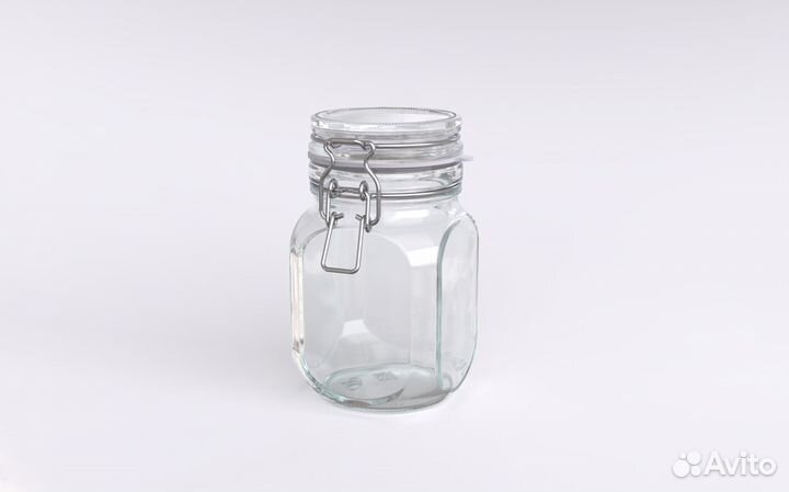 Стеклянная банка с Бугельным замком 0,65 л