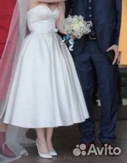 Свадебное платье 42 44 короткое