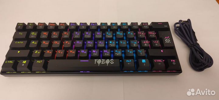 Игровая механическая клавиатура Defender Fobos GK