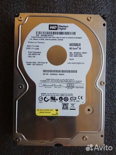Жёсткий диск Western Digital WD2500JS