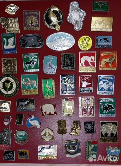 Значки СССР - зоопарки и заповедники