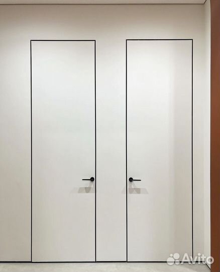 Двери межкомнатные скрытые под покраску, отделку