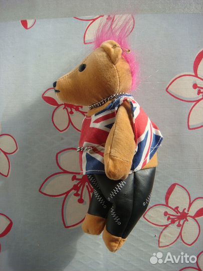 Плюшевая игрушка мишка панк