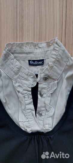 Школьная рубашка с кофтой Gulliver