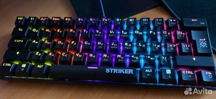 Defender клавиатура игровая striker GK-380L механи