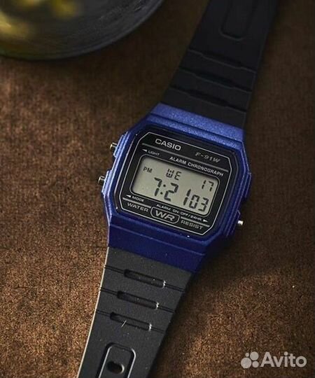 Часы мужские casio F-91WM-2A