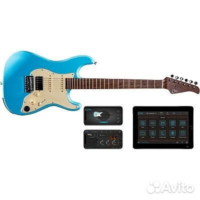 Электрогитара со встроенным процессором Mooer gtrs S801 Blue