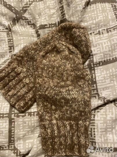 Варежки вязаные -шерстяные