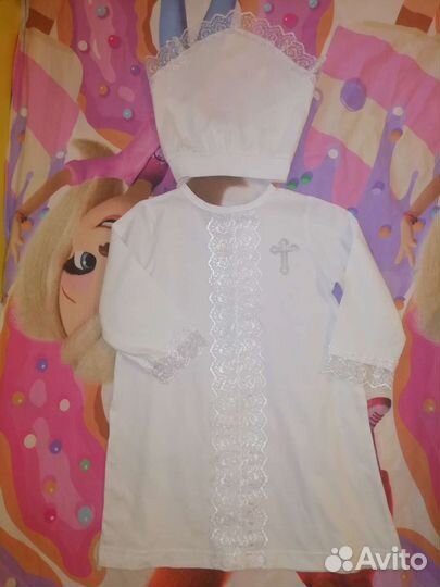 Крестильный набор для девочки новый