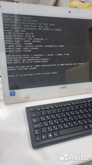 Моноблок acer aspire z1-612