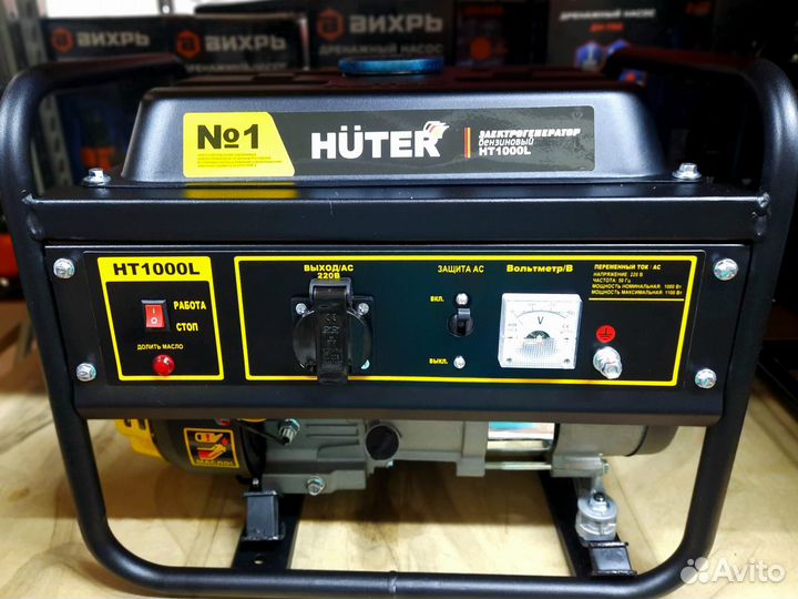 Генератор бензиновый huter HT1000L