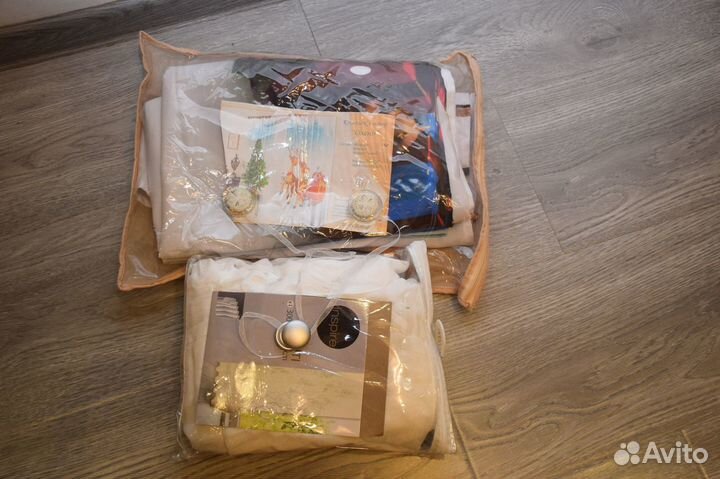 Новогодние шторы+тюль+подхваты