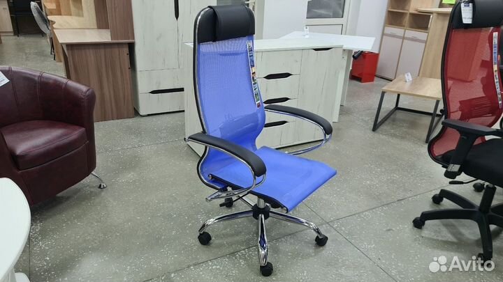Офисное кресло metta комплект 4 васильковый