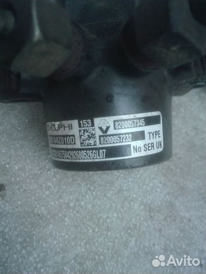 Рампа топливная Renault+датчик 1.5 dci 8200057232