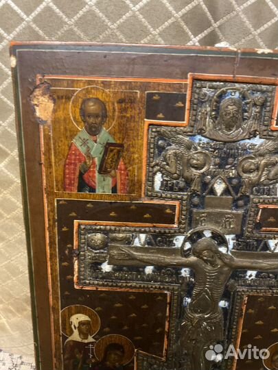 Икона Распятие 19 в, оригинал