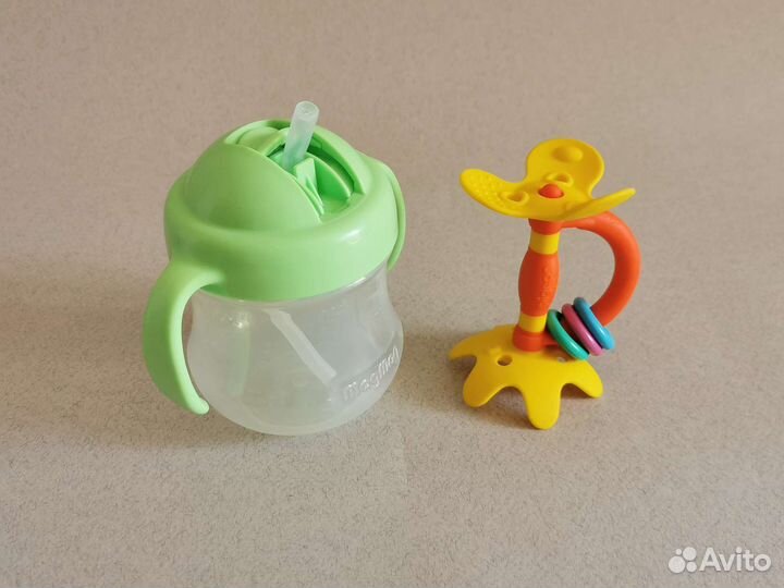 Pigeon Поильник и грызунок-погремушка