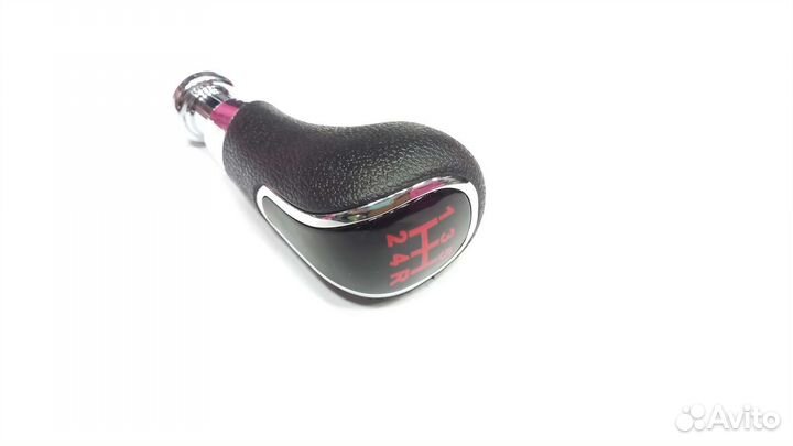 Ручка кпп верх красный в стиле Веста хром