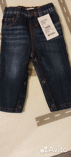Джинсы на р.74 на кнопочках