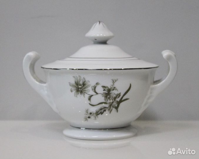 Китайская фарфоровая сахарница винтаж