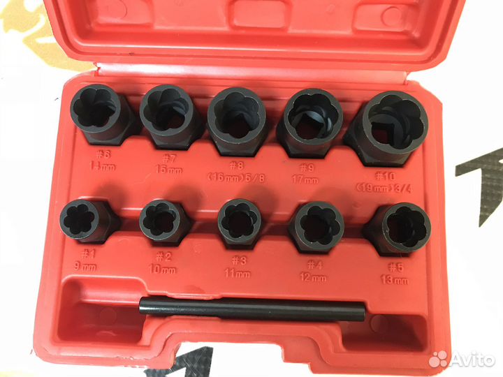 Набор головок для сорванных граней