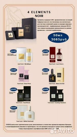 Духи в стилистике Тоm Ford