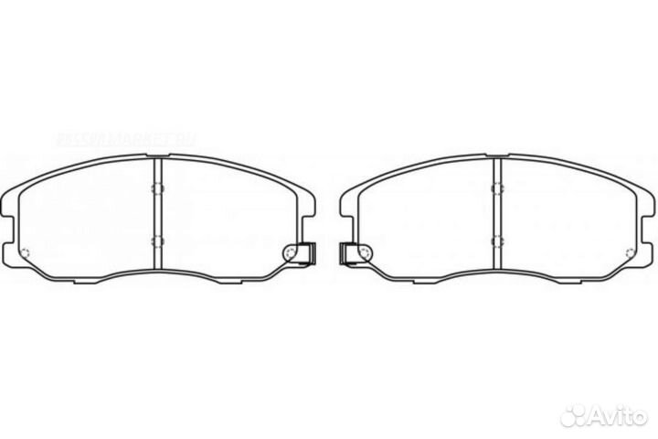 Nibk PN0068 Колодки тормозные дисковые перед