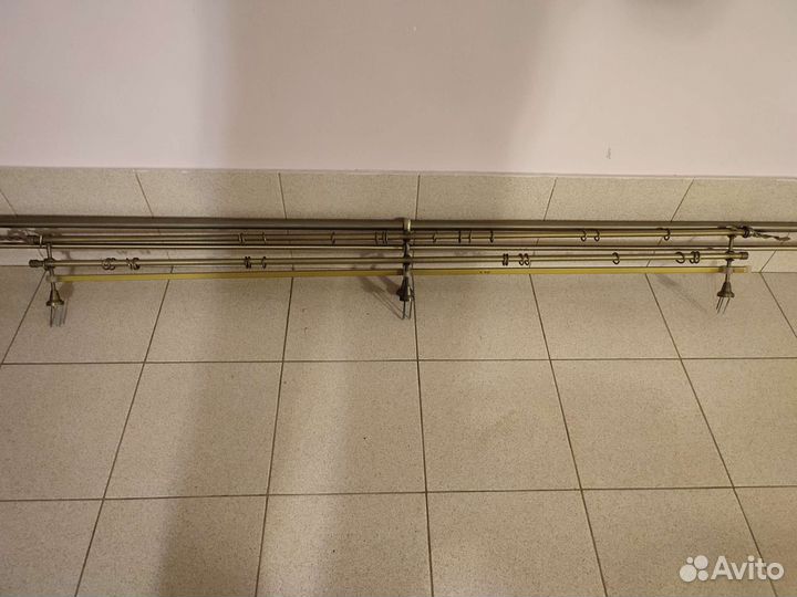 Карнизы для штор двухрядные бу