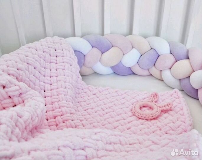 Плед детский плюшевый