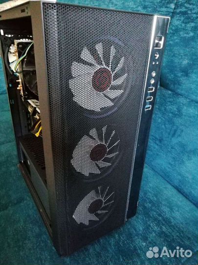 Корпус стекло 4 argb кулера