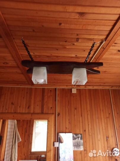 Светильник из дерева