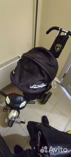 Детский трехколесный велосипед lamborghini