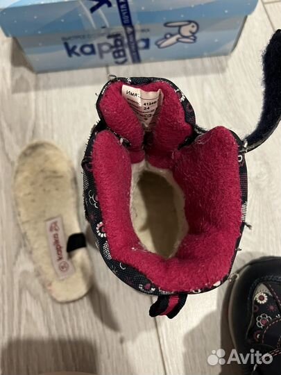 Ботинки зимние для девочки 24