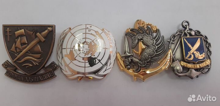 Кокарды на берет подразделений спецназ вмс Франции